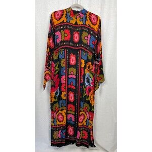 Farm Rio Maxi Dress, Relaxed, Flower Tapestry Size Small, New